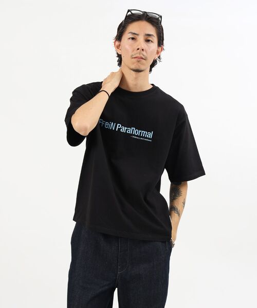 FFEIN(フェイン)の「【FFEIN(フェイン)】センターロゴ刺繍ショート丈Tシャツ / Tシャツ 短丈 クルーネック 半袖 ショート丈 刺繍(Tシャツ/カットソー・メンズ・ホワイト/ブラウン/ブラック/レッド/ネイビー・LARGE/MEDIUM/SMALL)」の6枚目の写真