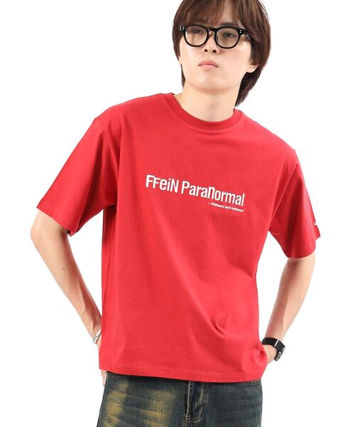 FFEIN(フェイン)の「【FFEIN(フェイン)】センターロゴ刺繍ショート丈Tシャツ / Tシャツ 短丈 クルーネック 半袖 ショート丈 刺繍(Tシャツ/カットソー・メンズ・ホワイト/ブラウン/ブラック/レッド/ネイビー・LARGE/MEDIUM/SMALL)」の16枚目の写真