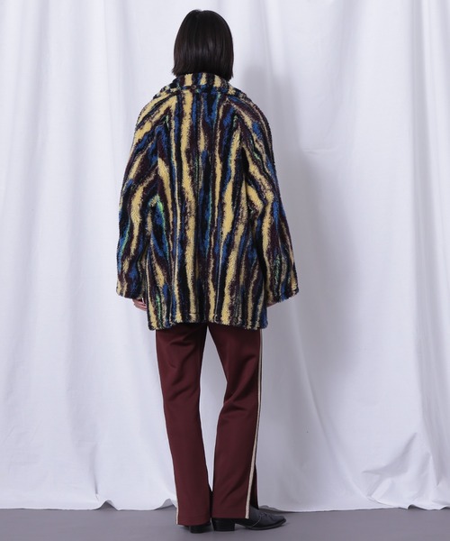 ROSE BUD（ローズバッド）の「(CREOLME)ボアジャカードコート（その他アウター・レディース・ブルー/ブラウン・ONE SIZE）」の5枚目の写真