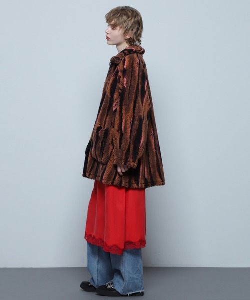 セール】(CREOLME)ボアジャカードコート（その他アウター）｜ROSE BUD