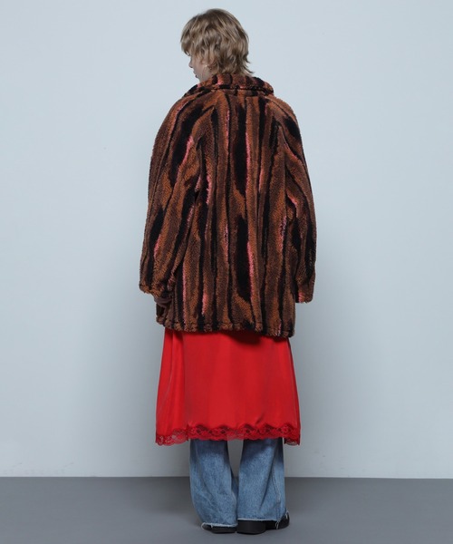 ROSE BUD（ローズバッド）の「(CREOLME)ボアジャカードコート（その他アウター・レディース・ブルー/ブラウン・ONE SIZE）」の20枚目の写真