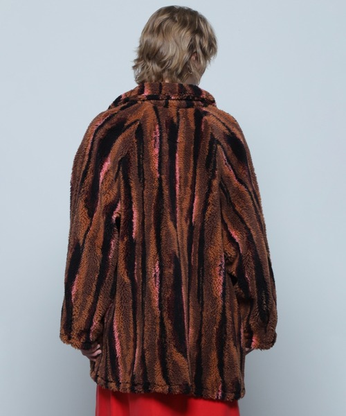 セール】(CREOLME)ボアジャカードコート（その他アウター）｜ROSE BUD