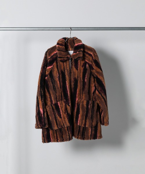 ROSE BUD（ローズバッド）の「(CREOLME)ボアジャカードコート（その他アウター・レディース・ブルー/ブラウン・ONE SIZE）」の15枚目の写真