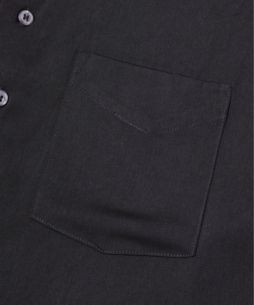 Noen（ノエン）の「ドレープドレス半袖シャツ（シャツ/ブラウス・メンズ・ホワイト/ブラック・MEDIUM/LARGE）」の17枚目の写真