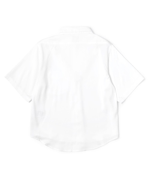 Noen（ノエン）の「ドレープドレス半袖シャツ（シャツ/ブラウス・メンズ・ホワイト/ブラック・MEDIUM/LARGE）」の9枚目の写真