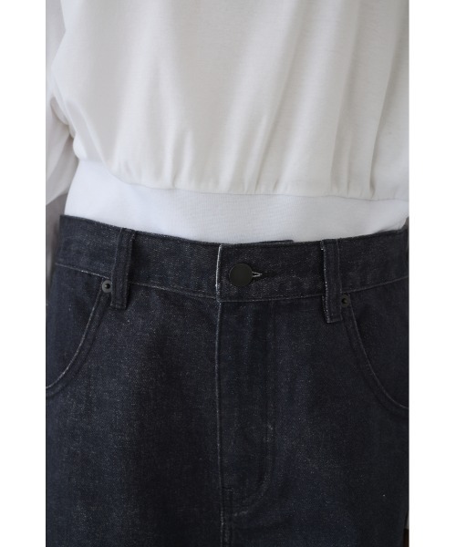 RIM.ARK(リムアーク)の「Gradation denim PT グラデーションデニムパンツ(デニムパンツ・レディース・ブラック/ブルー・36/38)」の12枚目の写真