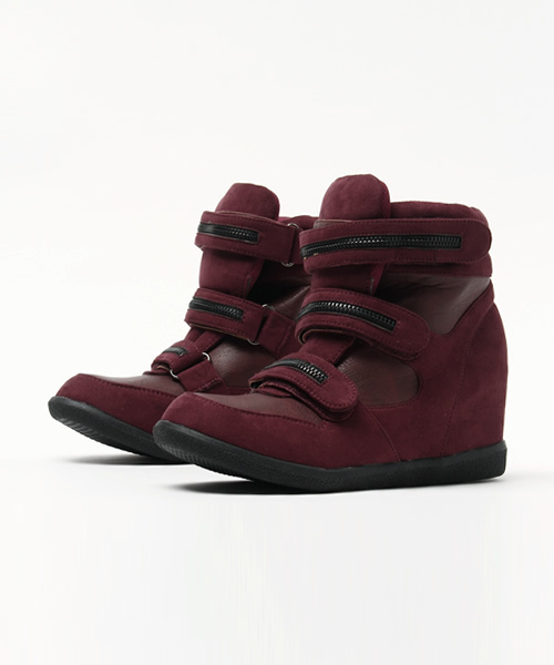 attagirl（アタガール）の「面テープ式ボリュームインヒールスニーカー（スニーカー・レディース・レッド/マスタード/ブルー/ブラック/ベージュ・L/M/S/LL）」の6枚目の写真