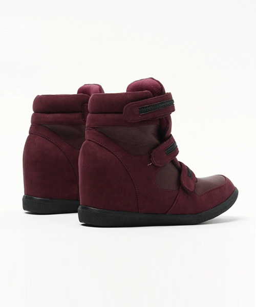 attagirl（アタガール）の「面テープ式ボリュームインヒールスニーカー（スニーカー・レディース・レッド/マスタード/ブルー/ブラック/ベージュ・L/M/S/LL）」の9枚目の写真