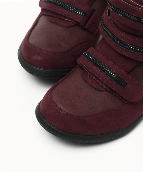 attagirl（アタガール）の「面テープ式ボリュームインヒールスニーカー（スニーカー・レディース・レッド/マスタード/ブルー/ブラック/ベージュ・L/M/S/LL）」の10枚目の写真