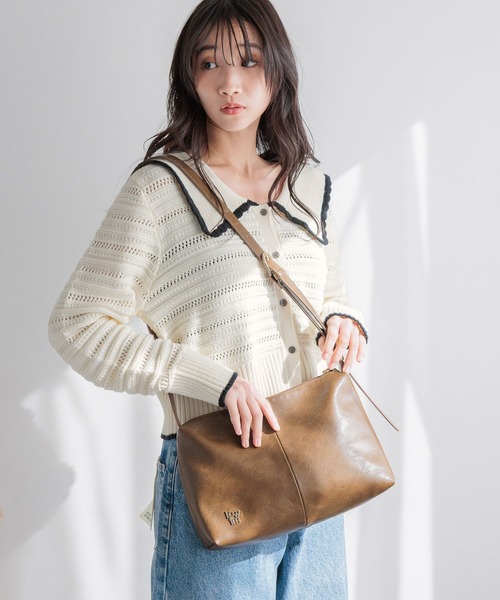 LOWRYS FARM（ローリーズファーム）の「LFショルダーBAG　308293（ショルダーバッグ・レディース・アイボリー/ブラック/ブラウン・FREE）」の5枚目の写真