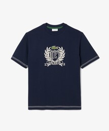 LACOSTE（ラコステ）の「ハンドステッチ風フレンチグラフィックTシャツ（Tシャツ/カットソー）」