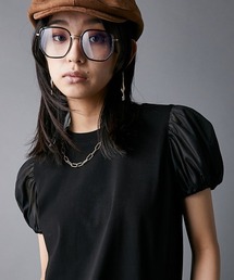 GEVS. | パフスリーブカットソープルオーバー＜大きいサイズ有＞GEVS.(Tシャツ/カットソー)