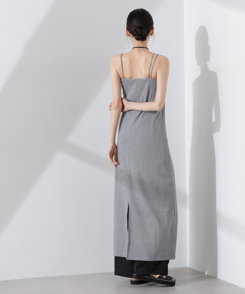 NANO universe(ナノユニバース)の「Wストラップカップ付きキャミソールワンピース(ワンピース・レディース・アイボリー/ブラック/グレー・FREE)」の10枚目の写真