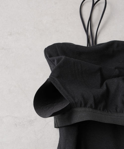 NANO universe(ナノユニバース)の「Wストラップカップ付きキャミソールワンピース(ワンピース・レディース・アイボリー/ブラック/グレー・FREE)」の5枚目の写真