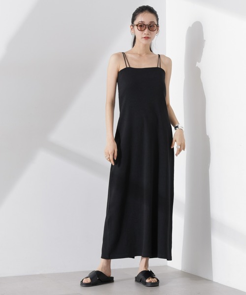 NANO universe(ナノユニバース)の「Wストラップカップ付きキャミソールワンピース(ワンピース・レディース・アイボリー/ブラック/グレー・FREE)」の22枚目の写真