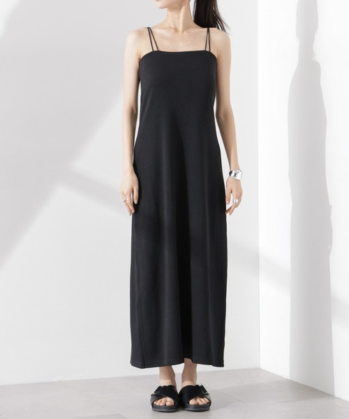 セール】Wストラップカップ付きキャミソールワンピース