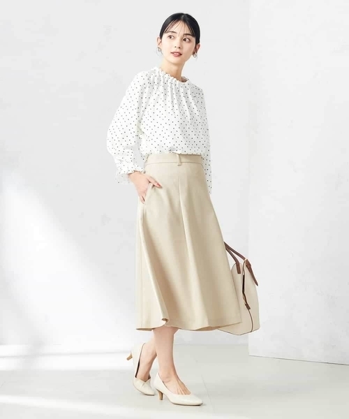 a.v.v(アーヴェヴェ)の「【洗える/ストレッチ/UVカット】麻調ストレッチフレアスカート(スカート・レディース・ベージュ/ネイビー/グレー・40/38/36/42/34)」の20枚目の写真