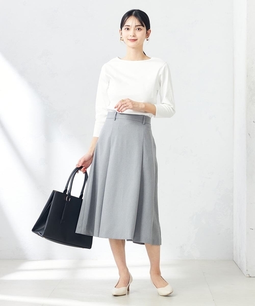 a.v.v(アーヴェヴェ)の「【洗える/ストレッチ/UVカット】麻調ストレッチフレアスカート(スカート・レディース・ベージュ/ネイビー/グレー・40/38/36/42/34)」の16枚目の写真