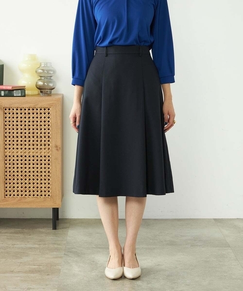 a.v.v(アーヴェヴェ)の「【洗える/ストレッチ/UVカット】麻調ストレッチフレアスカート(スカート・レディース・ベージュ/ネイビー/グレー・40/38/36/42/34)」の13枚目の写真