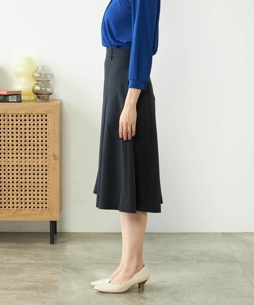 a.v.v(アーヴェヴェ)の「【洗える/ストレッチ/UVカット】麻調ストレッチフレアスカート(スカート・レディース・ベージュ/ネイビー/グレー・40/38/36/42/34)」の12枚目の写真