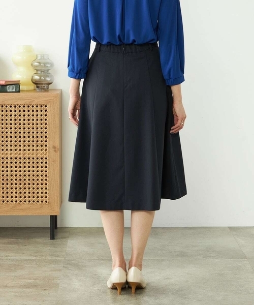 a.v.v(アーヴェヴェ)の「【洗える/ストレッチ/UVカット】麻調ストレッチフレアスカート(スカート・レディース・ベージュ/ネイビー/グレー・40/38/36/42/34)」の11枚目の写真