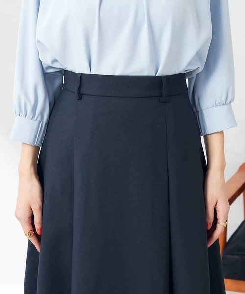 a.v.v(アーヴェヴェ)の「【洗える/ストレッチ/UVカット】麻調ストレッチフレアスカート(スカート・レディース・ベージュ/ネイビー/グレー・40/38/36/42/34)」の10枚目の写真