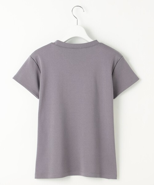 Feroux（フェルゥ）の「レタードプリントコンパクト Tシャツ（Tシャツ/カットソー・レディース・グレー系/ピンク系/アイボリー系・F）」の13枚目の写真