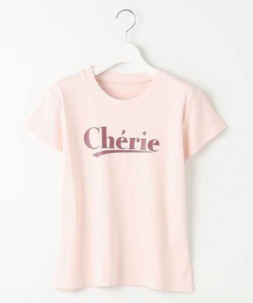 Feroux（フェルゥ）の「レタードプリントコンパクト Tシャツ（Tシャツ/カットソー・レディース・グレー系/ピンク系/アイボリー系・F）」の15枚目の写真