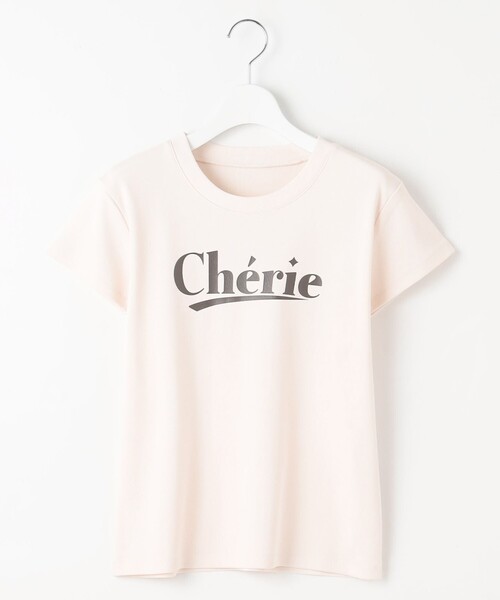 Feroux（フェルゥ）の「レタードプリントコンパクト Tシャツ（Tシャツ/カットソー・レディース・グレー系/ピンク系/アイボリー系・F）」の16枚目の写真