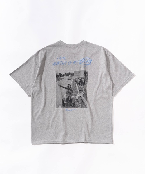 Mia (ミア)の「バックプリントフォトTシャツ(Tシャツ/カットソー・レディース・杢グレー/オフホワイト・FREE)」の14枚目の写真