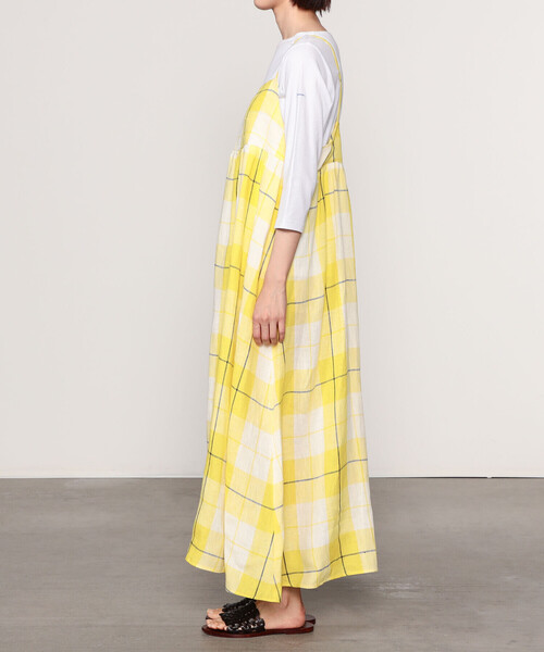 O'NEIL of DUBLIN（オニールオブダブリン）の「O'NEIL OF DUBLIN | リネン キャミソールワンピース WOMEN（ワンピース・レディース・グレー系その他/イエロー系その他/レッド系その他・8）」の6枚目の写真