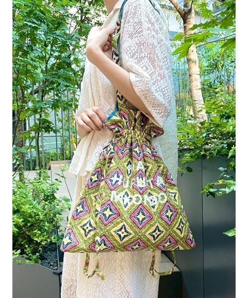 BAYFLOW（ベイフロー）の「[巾着型でも使える]【ASANTE SANA】トート25（トートバッグ・レディース・パープル/イエロー/ブルー/ピンク系その他/グリーン/ピンク・0）」の4枚目の写真