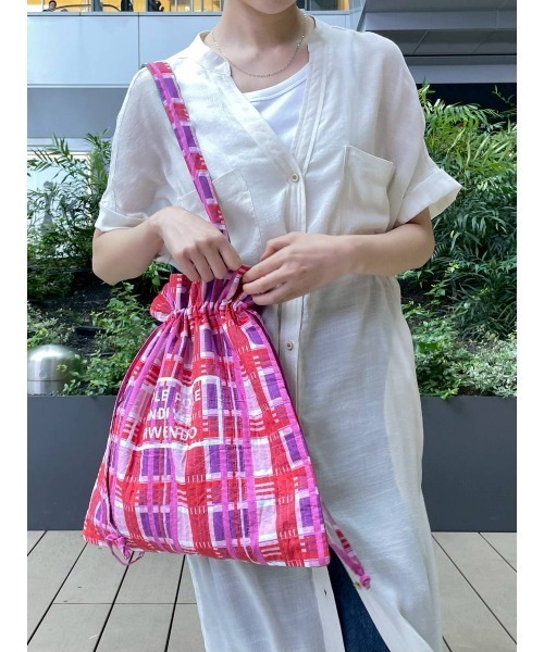 BAYFLOW（ベイフロー）の「[巾着型でも使える]【ASANTE SANA】トート25（トートバッグ・レディース・パープル/イエロー/ブルー/ピンク系その他/グリーン/ピンク・0）」の9枚目の写真