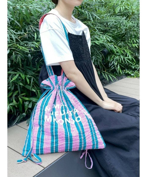 BAYFLOW（ベイフロー）の「[巾着型でも使える]【ASANTE SANA】トート25（トートバッグ・レディース・パープル/イエロー/ブルー/ピンク系その他/グリーン/ピンク・0）」の13枚目の写真