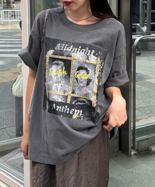 CIAOPANIC TYPY（チャオパニックティピー）の「【ユニセックス】ヴィンテージフェードプリントツアーTee（Tシャツ/カットソー・レディース・ホワイト系その他/ホワイト/ブラック系その他/ブラック・LARGE/MEDIUM/SMALL）」の3枚目の写真