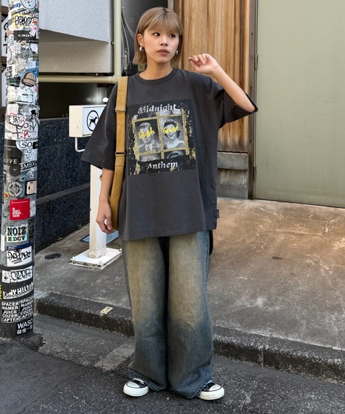 CIAOPANIC TYPY（チャオパニックティピー）の「【ユニセックス】ヴィンテージフェードプリントツアーTee（Tシャツ/カットソー・レディース・ホワイト系その他/ホワイト/ブラック系その他/ブラック・LARGE/MEDIUM/SMALL）」の22枚目の写真