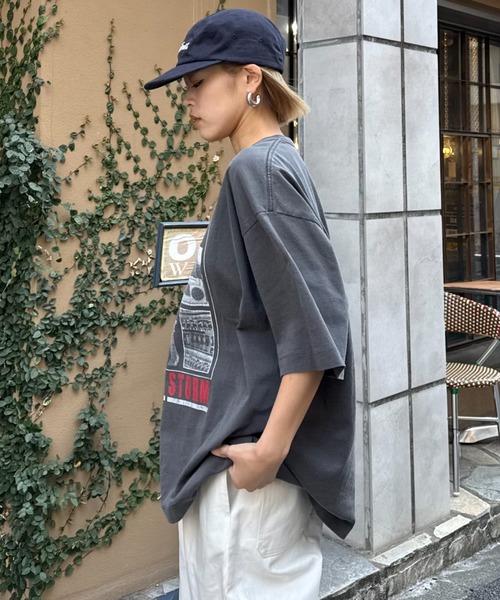 CIAOPANIC TYPY（チャオパニックティピー）の「【ユニセックス】ヴィンテージフェードプリントツアーTee（Tシャツ/カットソー・レディース・ホワイト系その他/ホワイト/ブラック系その他/ブラック・LARGE/MEDIUM/SMALL）」の10枚目の写真