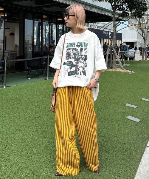 CIAOPANIC TYPY（チャオパニックティピー）の「【ユニセックス】ヴィンテージフェードプリントツアーTee（Tシャツ/カットソー・レディース・ホワイト系その他/ホワイト/ブラック系その他/ブラック・LARGE/MEDIUM/SMALL）」の20枚目の写真