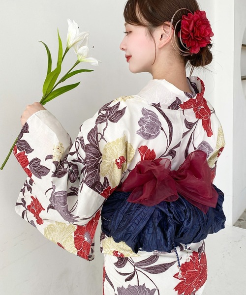 moment+（モーメントプラス）の「浴衣2点セット（ゆかた・帯）（浴衣・レディース・その他6/その他4/その他7/その他1/その他2/その他3/その他5/その他8・FREE）」の10枚目の写真