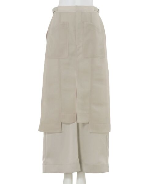 UN3D.（アンスリード）の「SHEER LAYER MILITARY SK / シアーレイヤーミリタリースカート（スカート・レディース・ブラック/ベージュ・38/36）」の10枚目の写真