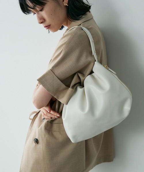 セール】ワンハンドルフェイクレザーバッグ（ショルダーバッグ