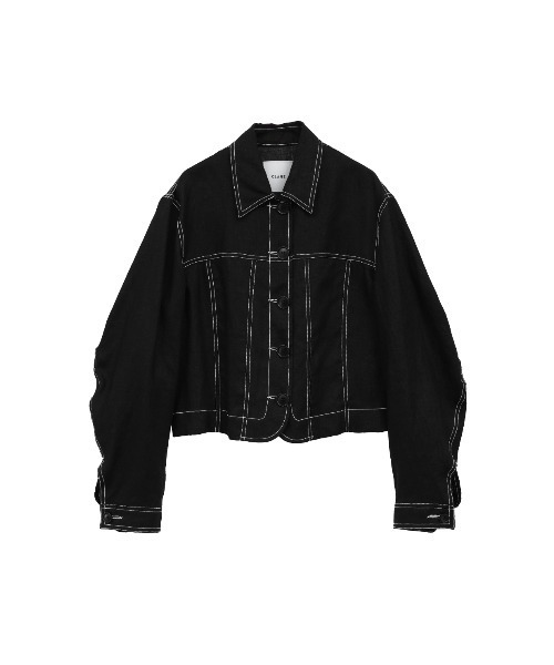 CLANE（クラネ）の「LINEN SHIRT JACKET（その他アウター・レディース・イエロー/ブラック・2/1）」の11枚目の写真