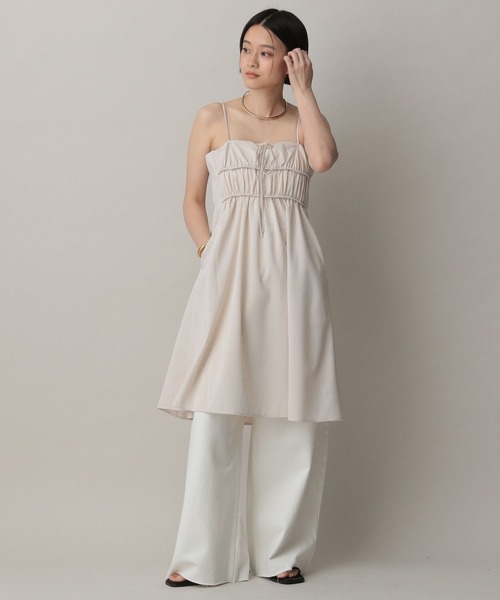 A part by（アパートバイ）の「サッカーストライプキャミワンピース（ワンピース・レディース・ブルー系その他3/ベージュ・FREE）」の20枚目の写真