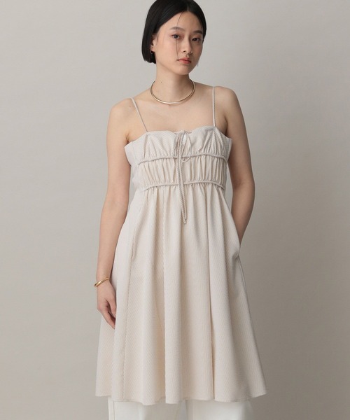 A part by（アパートバイ）の「サッカーストライプキャミワンピース（ワンピース・レディース・ブルー系その他3/ベージュ・FREE）」の16枚目の写真