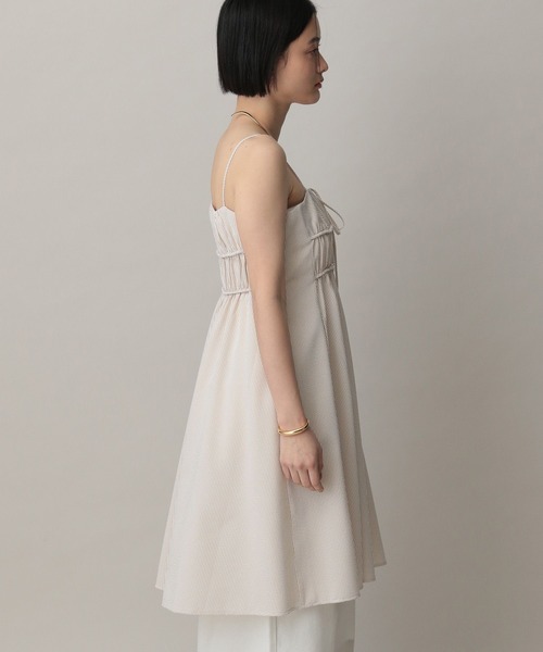 A part by（アパートバイ）の「サッカーストライプキャミワンピース（ワンピース・レディース・ブルー系その他3/ベージュ・FREE）」の14枚目の写真