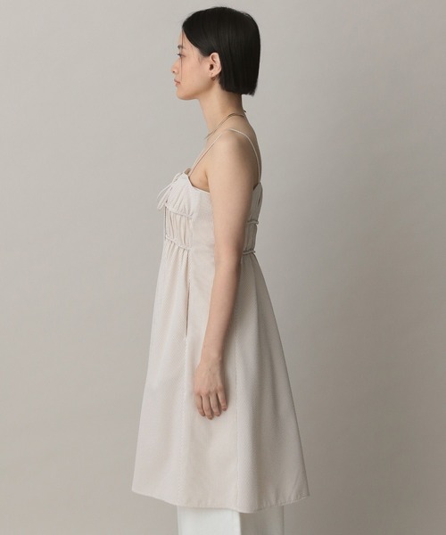 A part by（アパートバイ）の「サッカーストライプキャミワンピース（ワンピース・レディース・ブルー系その他3/ベージュ・FREE）」の3枚目の写真