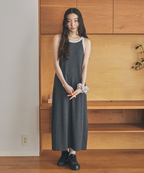 アメリTANK TOP ブラウン+ワンピースセット アメリTANK TOP ブラウン+ワンピースセット Ameri（アメリ）の