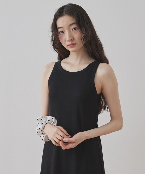 Unblend(アンブレンド)の「【Unblend】カップ付き 配色アメスリ タンクトップ ワンピース(ワンピース・レディース・ブラック系/ブラウン系/ブラック/ネイビー系/グレー系・FREE)」の19枚目の写真