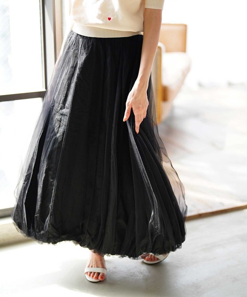 セール】チュールバルーンロングスカート（スカート）｜Sawa a la mode