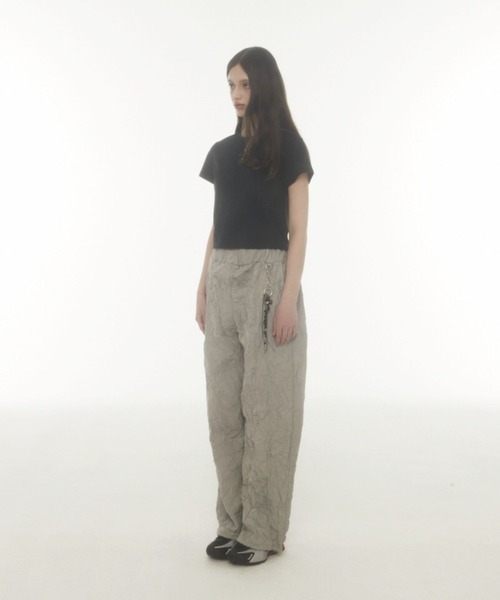 Midnight Move（ミッドナイトムーブ）の「Midnight Move／4ホールクロップT（Tシャツ/カットソー・レディース・ブラック/グレー/アイボリー・FREE）」の13枚目の写真